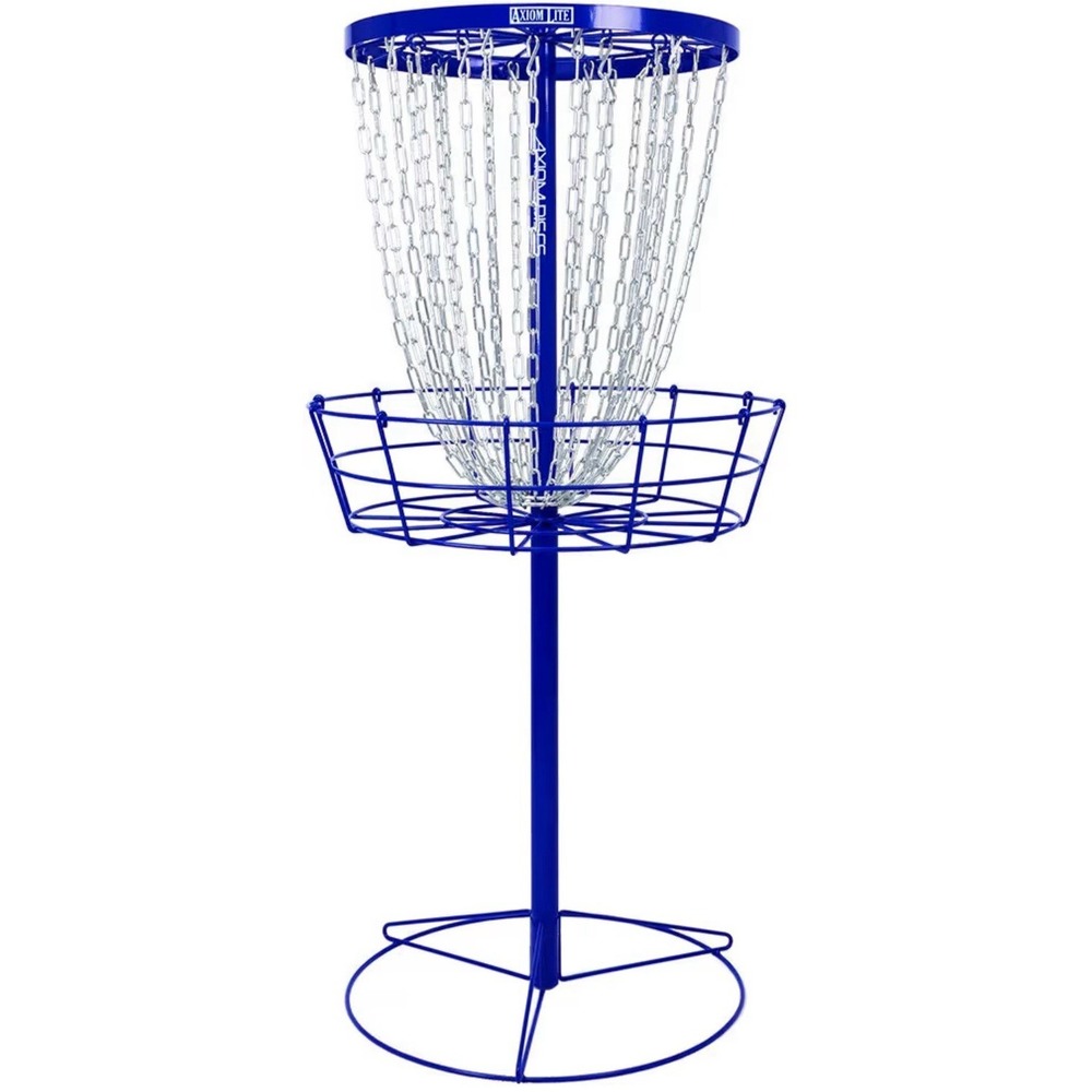 Axiom Discs Lite Disc Golf Basket Blue Portable 24-Chain PDGA Approved Practice